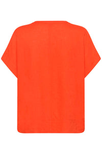 KAFFE KAmilia Wing SL Blouse Poppy Red
