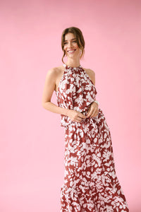 KAFFE KAevie Skirt Henna/Chalk