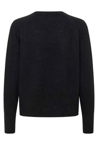 KAFFE KAniel V Neck Pullover Black