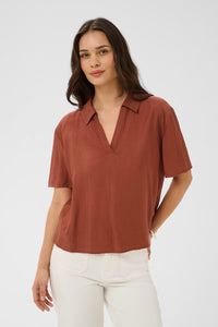 KAFFE KAemily Blouse Henna