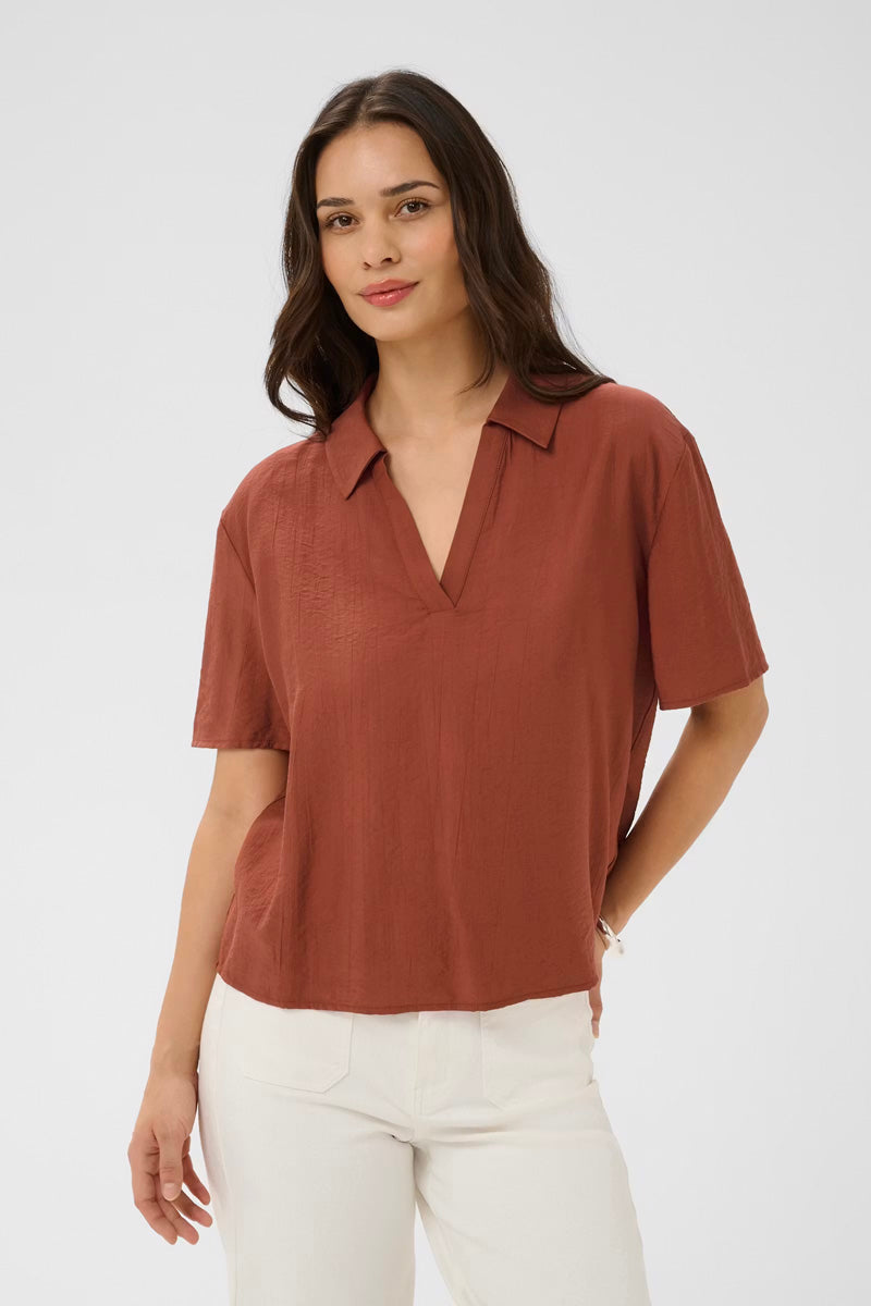 KAFFE KAemily Blouse Henna