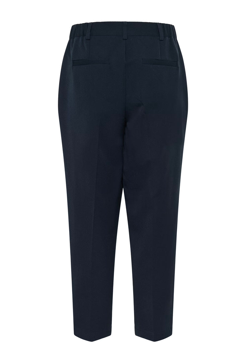 KAFFE KAheather Cropped Trousers-Midnight Marine