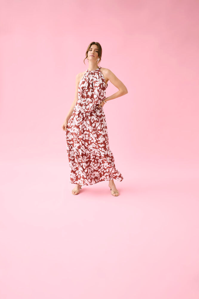 KAFFE KAevie Skirt Henna/Chalk