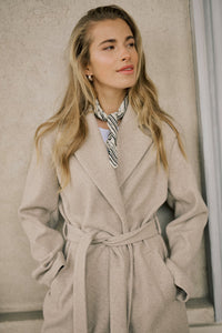 KAFFE KAsaturn Coat-Beige Smoke Melange
