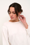 KAFFE KAmerideth Pullover Chalk White