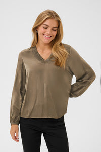KAFFE KAmille Blouse-Morel