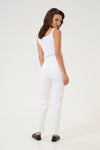 KAFFE KAzelina HW Straight Jeans Chalk
