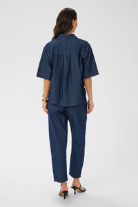 KAFFE KAjade Shirt Dark Blue Chambray