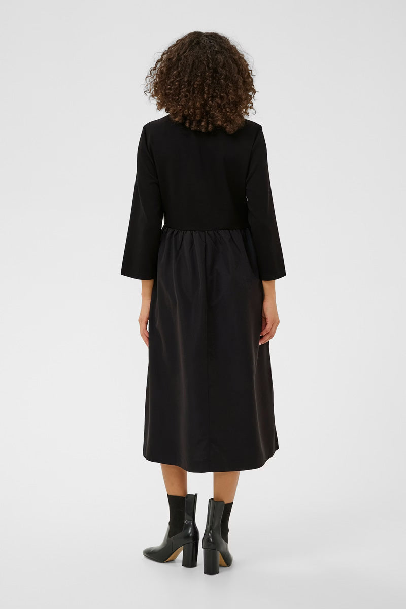 KAFFE KArosa Dress-Deep Black
