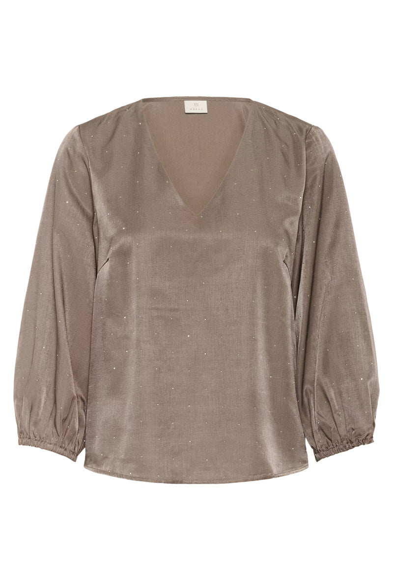 KAFFE KAida Blouse-Morel