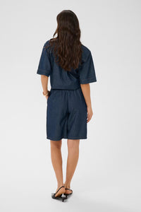 KAFFE KAjade Bermuda Shorts Dark Blue Chambray
