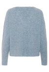 KAFFE KAniel V Neck Pullover Windward Blue Melange