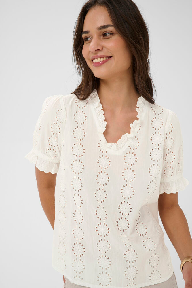 KAFFE KAdona Blouse Chalk
