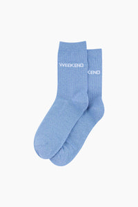 WEEKEND Shimmer Socks Chambray