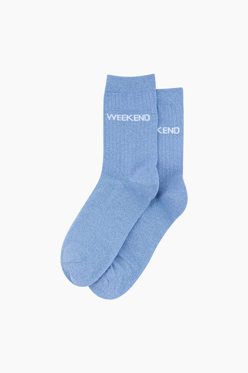 WEEKEND Shimmer Socks Chambray