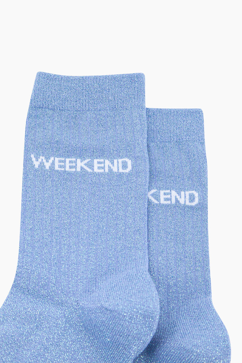 WEEKEND Shimmer Socks Chambray