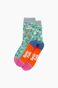 # 1 MUM Printed Socks Floral