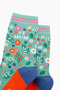 # 1 MUM Printed Socks Floral