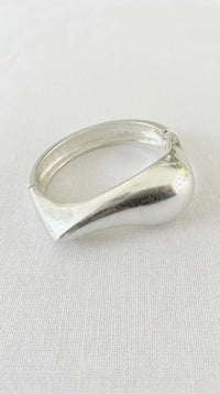 Fletcher Statement Cuff Bangle Antique Silver