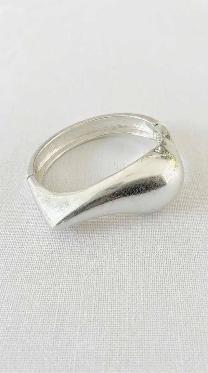 Fletcher Statement Cuff Bangle Antique Silver