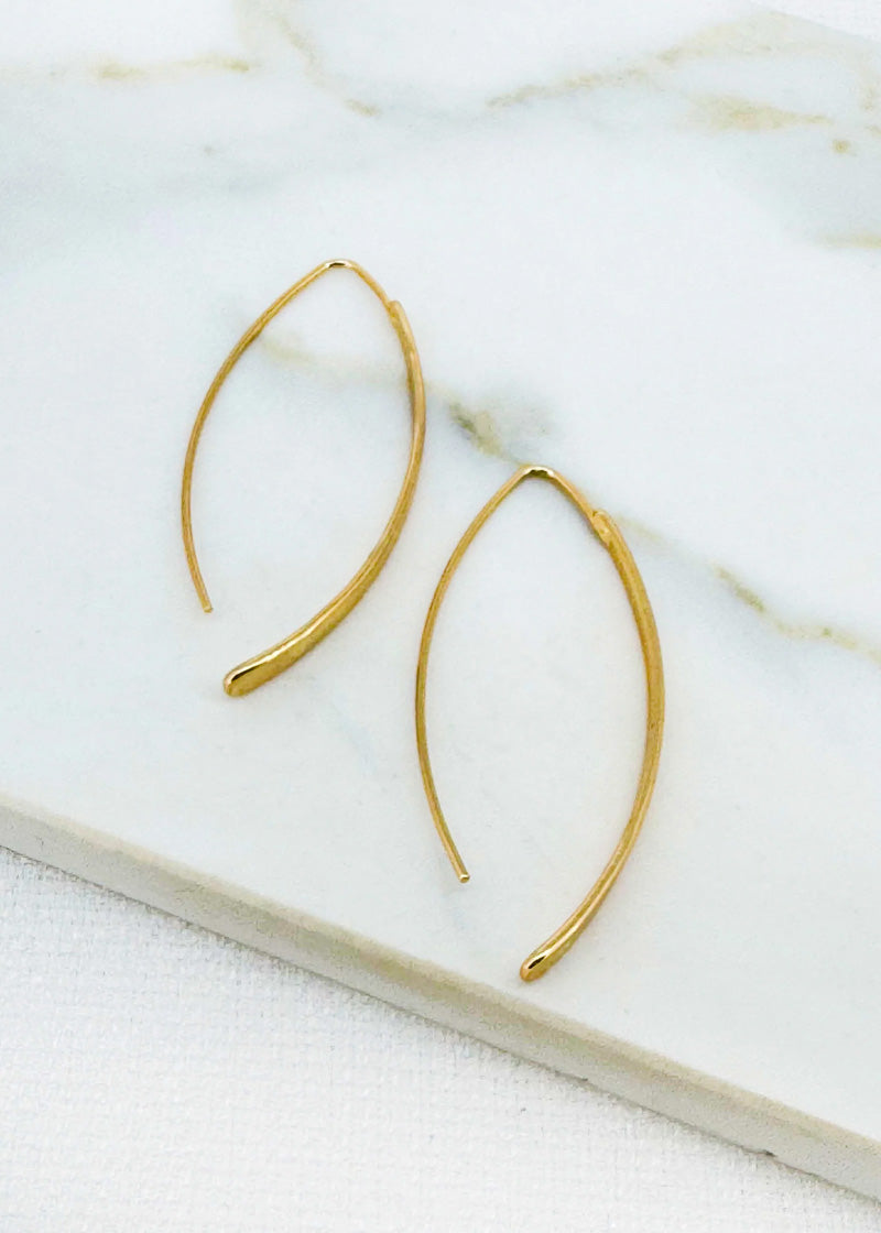 Luna Loop Earrings Gold