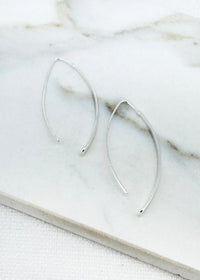 Luna Loop Earrings Silver