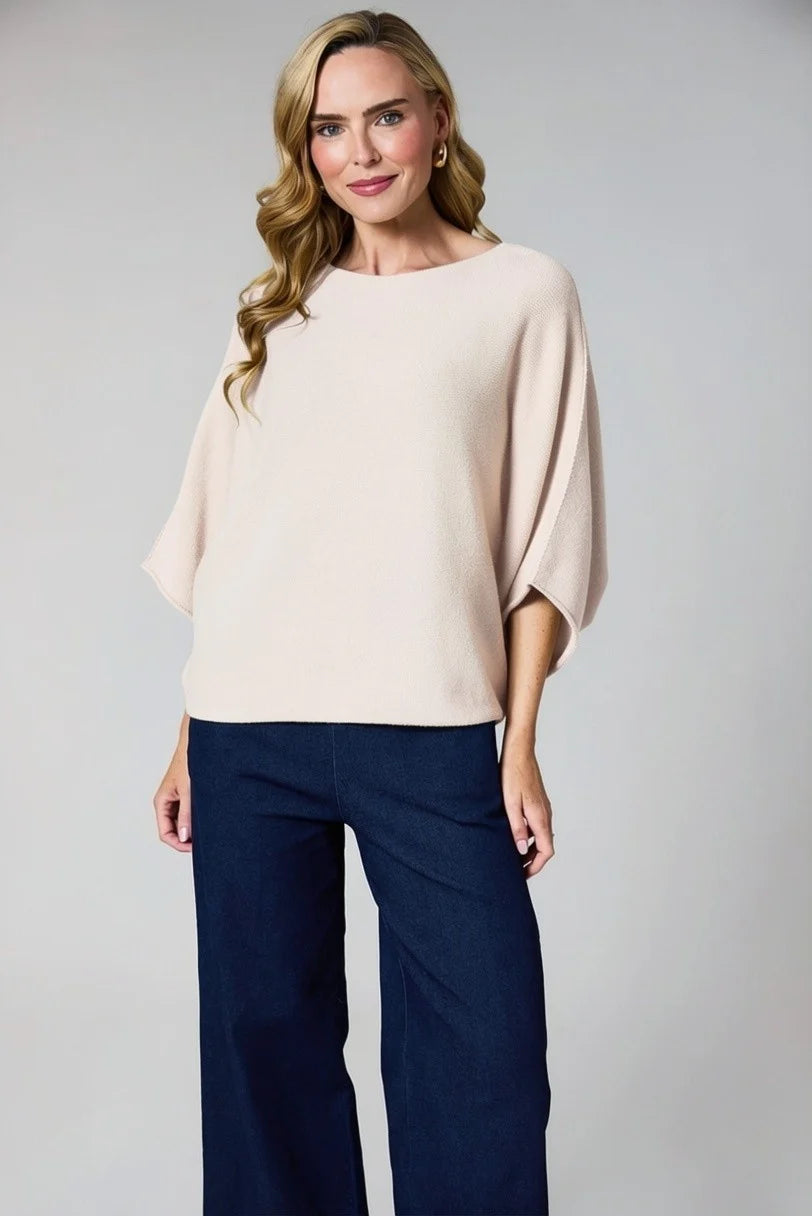 DECK Box Sleeve Sweater Stone