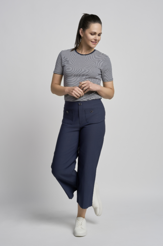 PINNS Wide Leg Culottes Navy