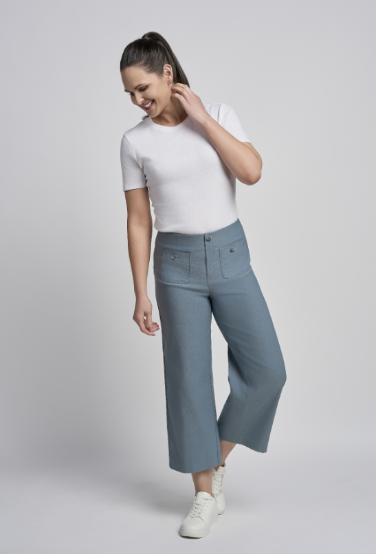 PINNS Wide Leg Culottes Blue