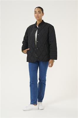 KAFFE KAlorena Quilted Jacket Feather Grey