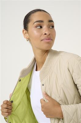 KAFFE KAlorena Quilted Jacket Feather Grey
