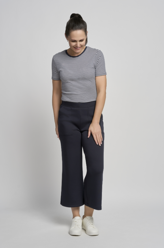 PINNS Super Soft Wide Leg Culotte Navy