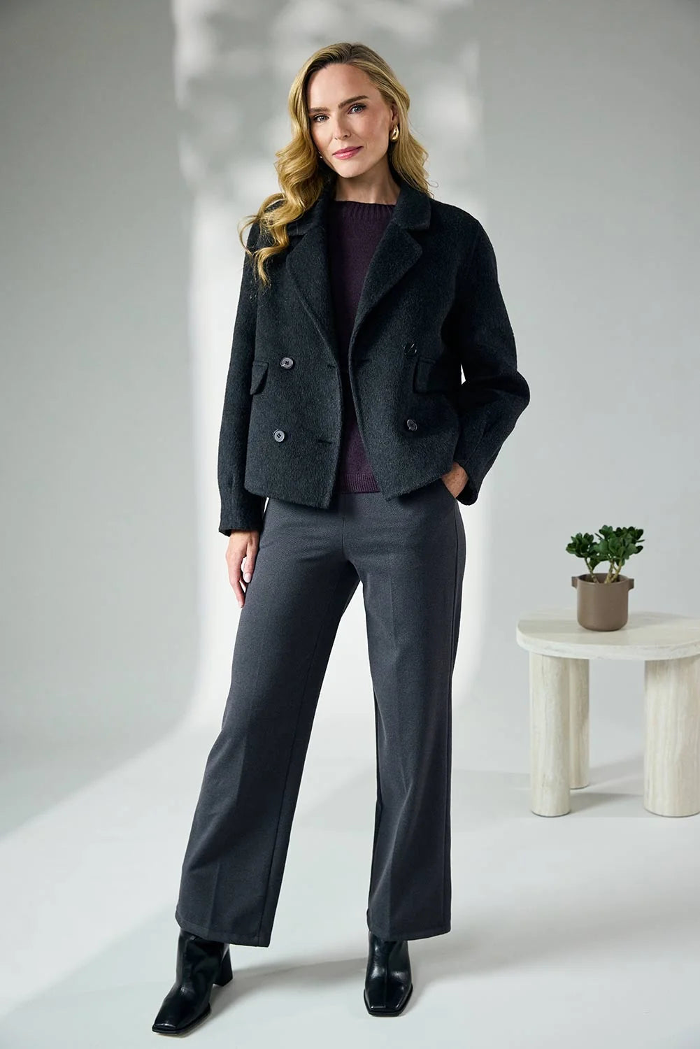 DECK Woollen Jacket Grey Medium