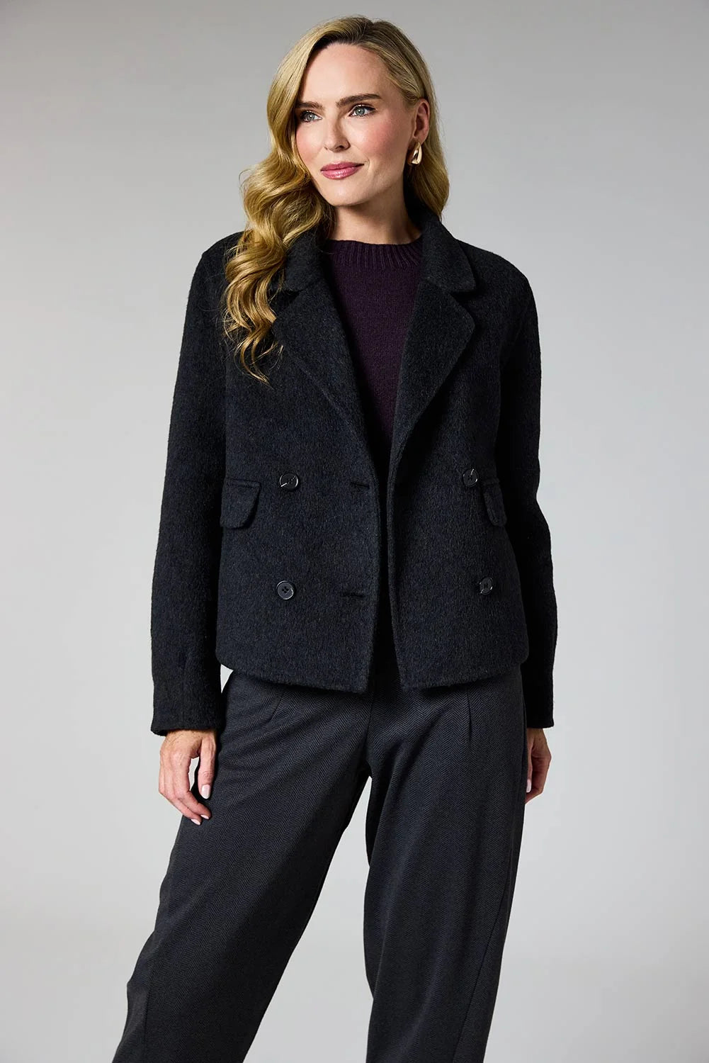 DECK Woollen Jacket Grey Medium