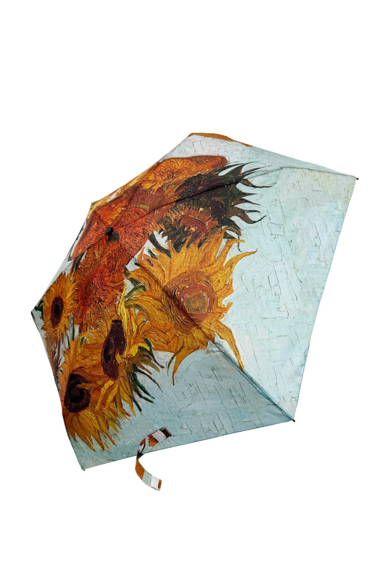 Van Gough Sunflowers Mini Umbrella With Travel Case