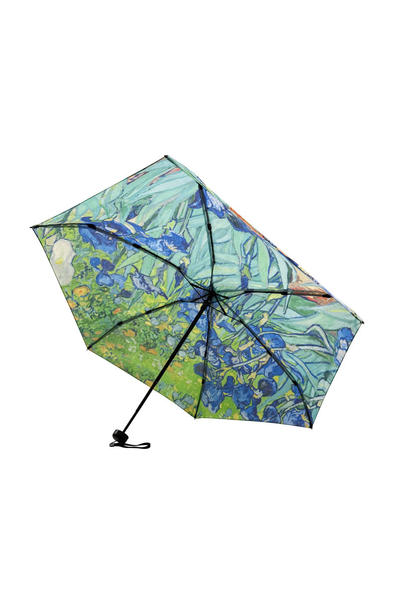 Van Gough Irises Mini Umbrella With Travel Case