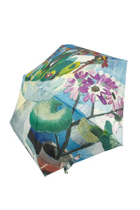 Floral Plant Painting Mini Umbrella With Travel Case