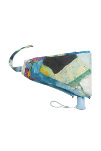 Floral Plant Painting Mini Umbrella With Travel Case