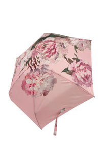 Pink Peonies Mini Umbrella With Travel Case