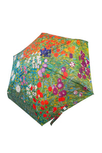 Gustav Klimt Flower Garden Mini Umbrella With Travel Case