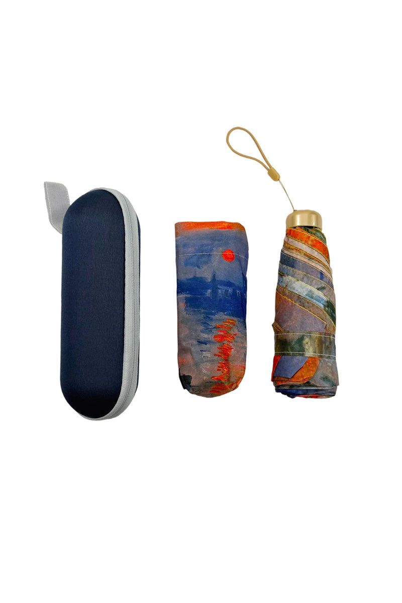 Monet Sunrise Mini Umbrella With Travel Case
