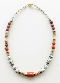 GIST Dalmatian/Jasper/Sandstone Necklace