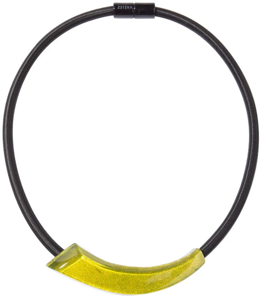 Calitaa Luxury Collection Deluxe Curve Necklace Green