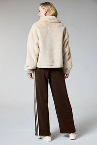 DECK Faux Fur Jacket Stone