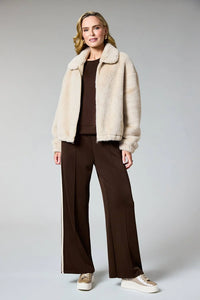 DECK Faux Fur Jacket Stone