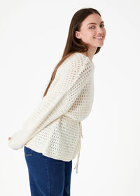 DREAMS Pointelle Sweater Ivory