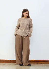DREAMS Pointelle Sweater Mink