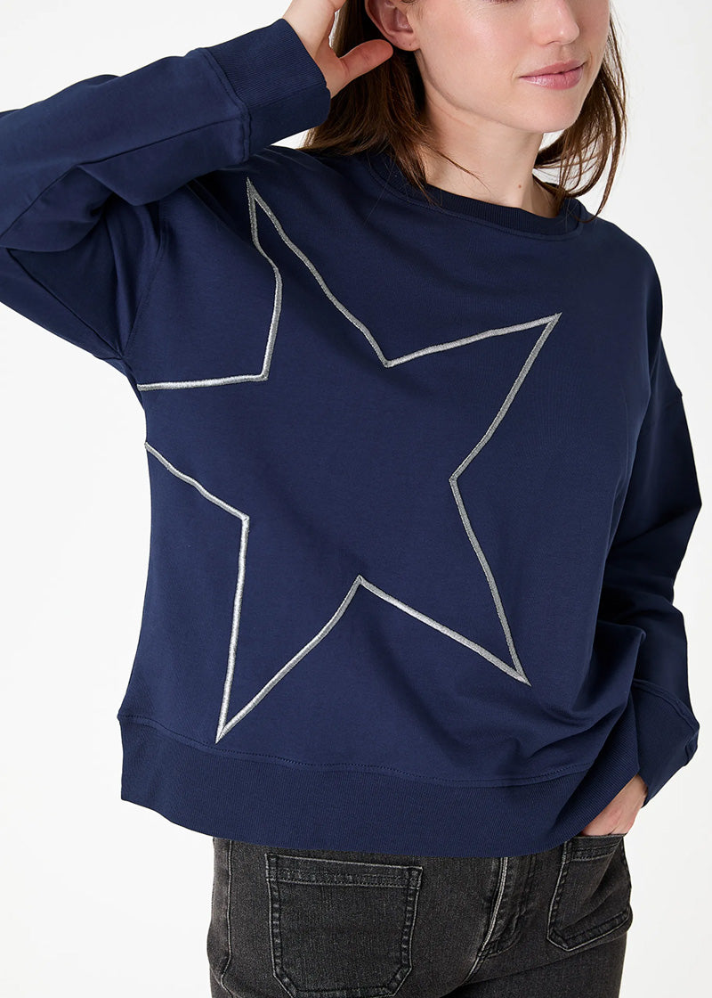 DREAMS Star Sweatshirt Navy