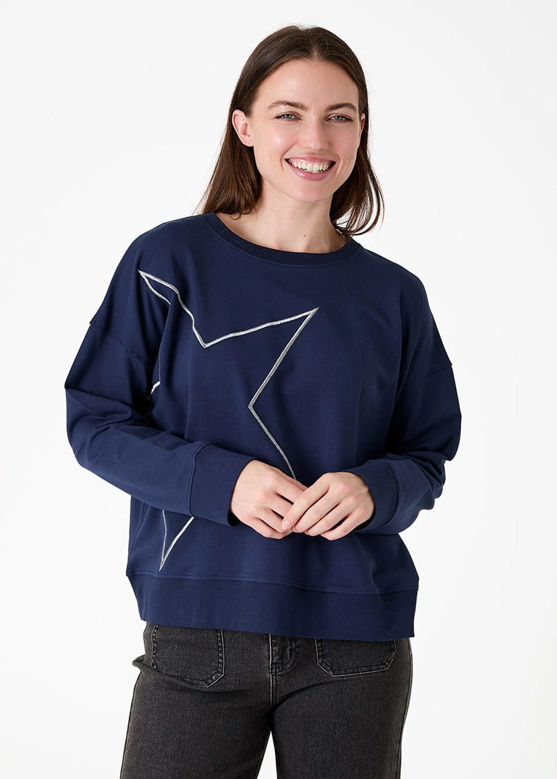 DREAMS Star Sweatshirt Navy