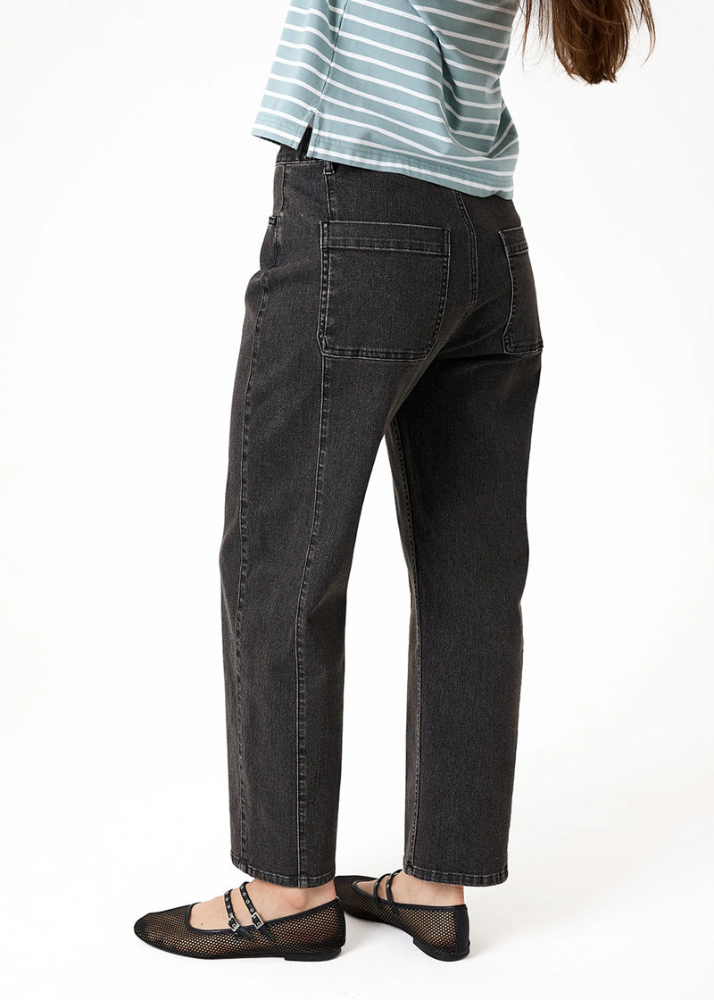 DREAMS Barrel Leg Jeans Washed Black